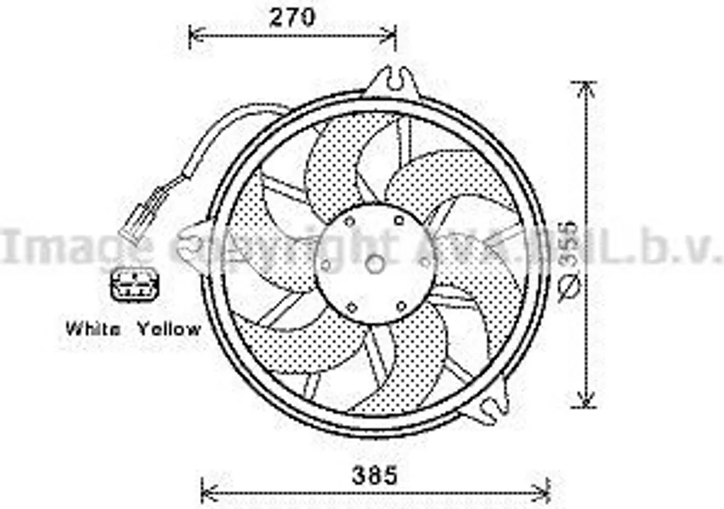 Pulseur de refroidissement PRASCO pour Citroën C8 et Jumpy VF7