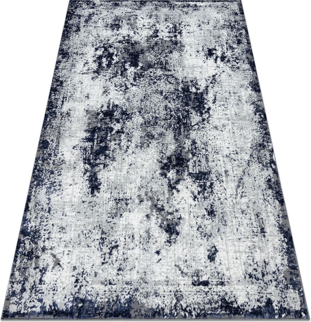 Teppich ALLURE 1959 Abstraktion - Strukturell, stilvoll, glamourös weiß / blau Blau 120x170 cm