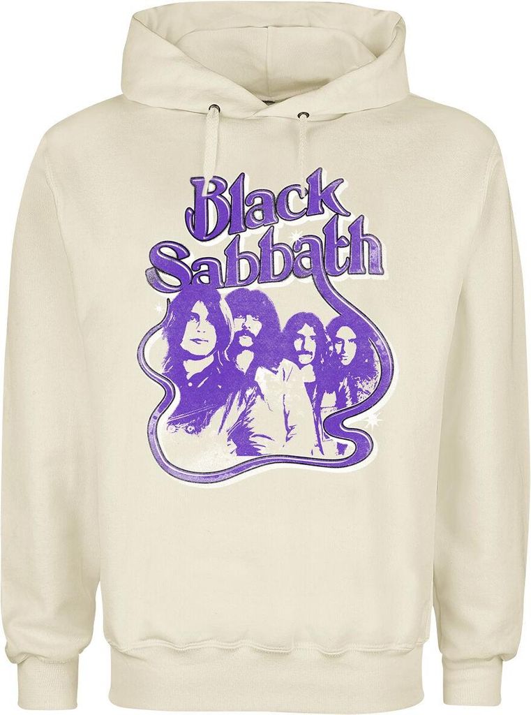 Black Sabbath Kapuzenpullover Herren Vintage Portrait altweiß M