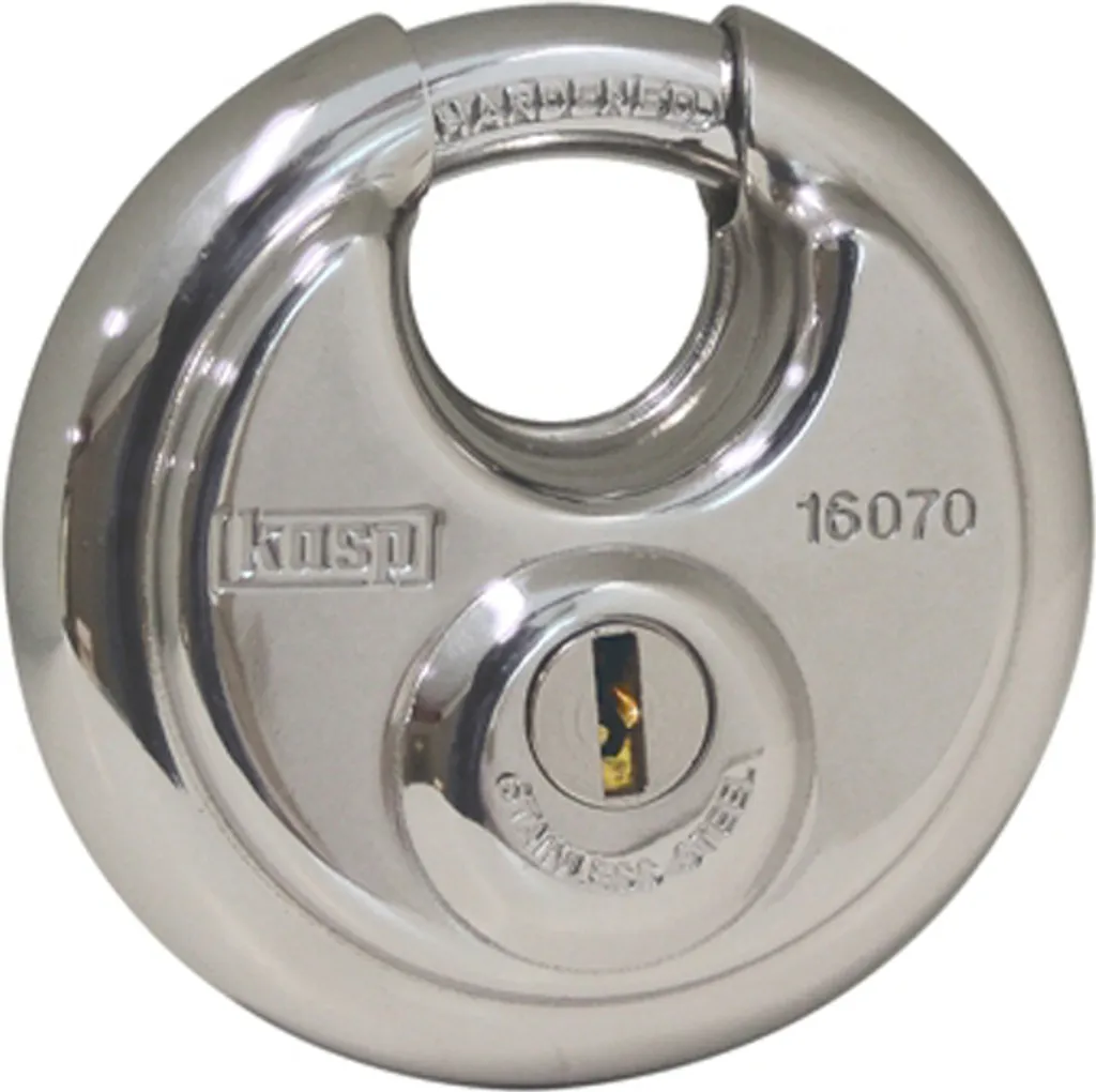 Serrure de Sécurité pour Rideau Métallique et Box Kasp Disc 70 mm