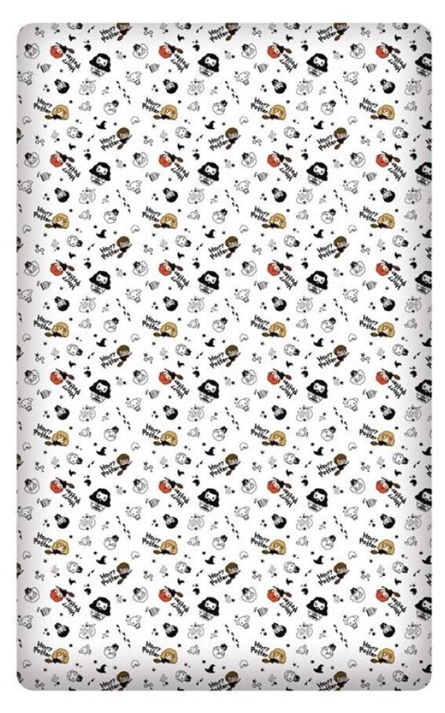 Harry Potter Spannbettuch 90 x 200 cm - Weiß Produktbild 