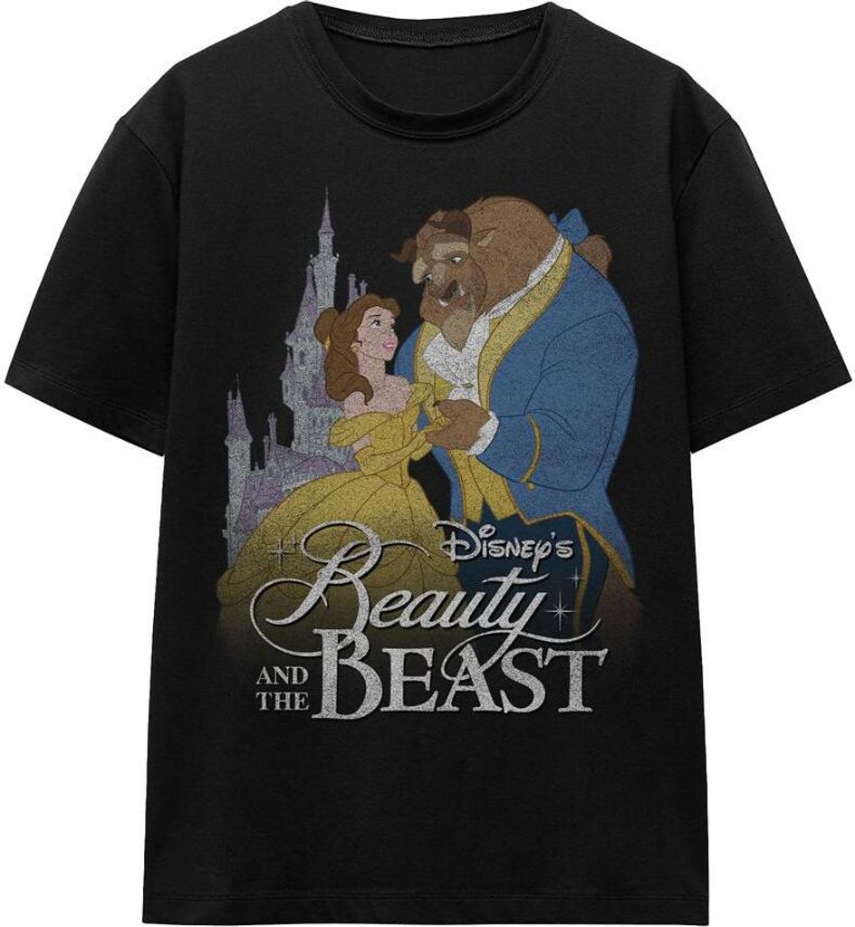 Beauty And The Beast - T-Shirt für Herren/Damen Uni TV17169 (XXL) (Schwarz)