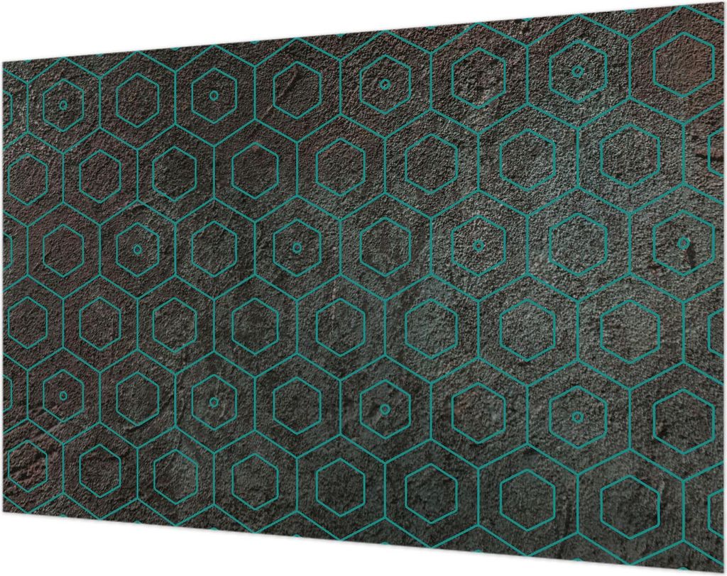 Wandtapete - Dekorative Tapete für Wohnzimmer- Tapetenfolie für Wanddekoration - 104x70 cm - Geometrisches Muster
