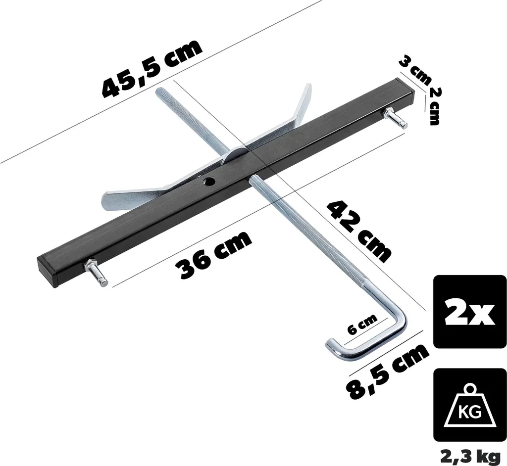 Support d'échelle de coffre pour transport sécurisé sur utilitaire - 12
