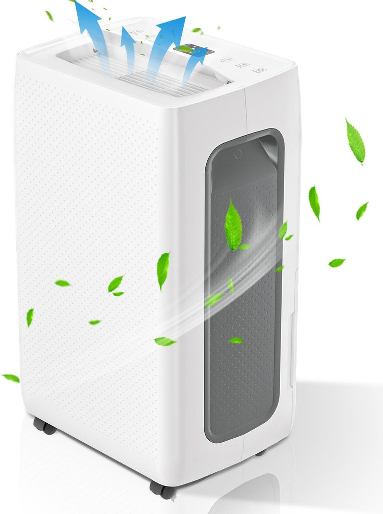 Aopunly Luftentfeuchter - 26 L / Tag, 4,5L Behälter, bis 30 m², elektrisch, Wäschetrocknung, 24H Timer, Auto-Modus - Raumentfeuch Entfeuchtungsl...