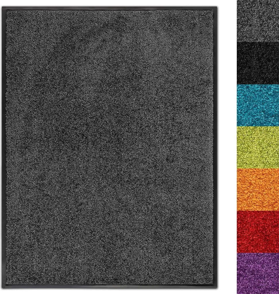 Tappeto Antipolvere Use&Wash Antracite 135x200 cm - Zerbino Professionale