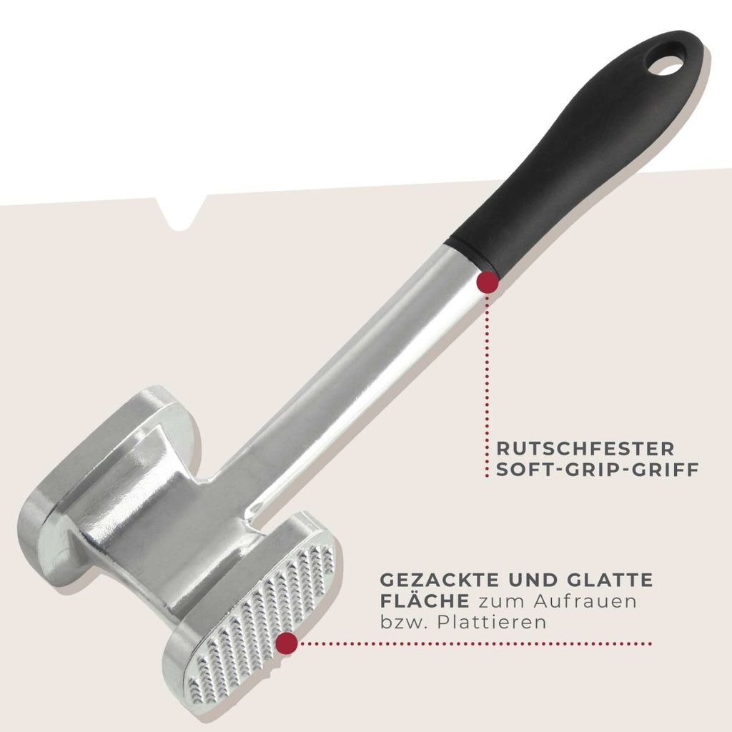 Fackelmann Fleischklopfer 28 cm, Fleischhammer aus Produktbild 