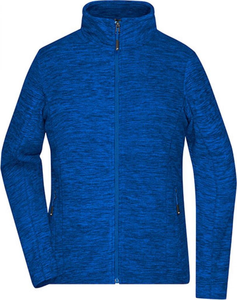 Fleecejacke in modischer Melange-Optik royal-melange/blue, Gr. L