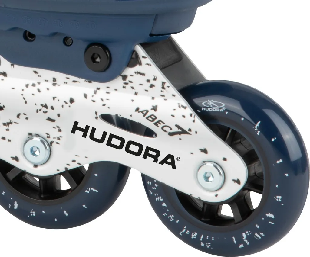 Rollers HUDORA Comfort Bleu avec Roulements ABEC 7 - Pointure 35-40 - 5
