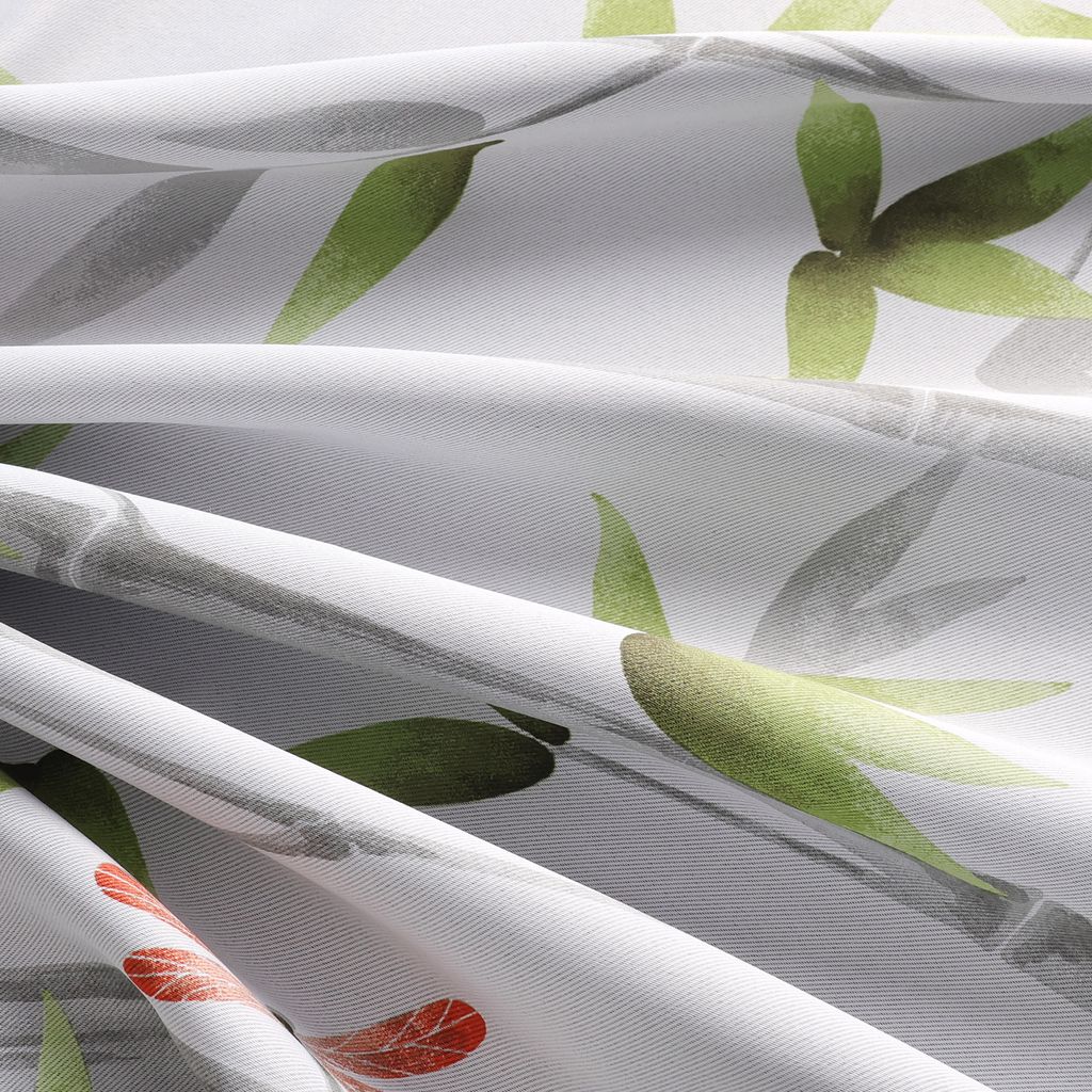 Ösenvorhänge Aquarell Wald Design | Blickdichte Verdunklungsvorhänge 229x168cm 2er Set