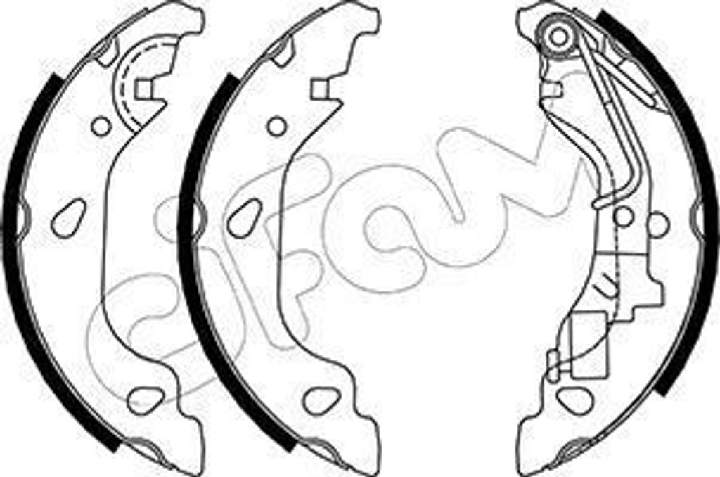 CIFAM Bremsbackensatz Trommelbremse Hinten für FIAT PUNTO (188) 180,0mm 153-080Y