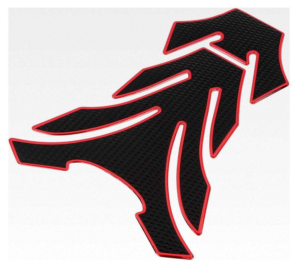 Tankpad für Motorräder, Tankschutz Aufkleber 3D PVC Gummipad Rot