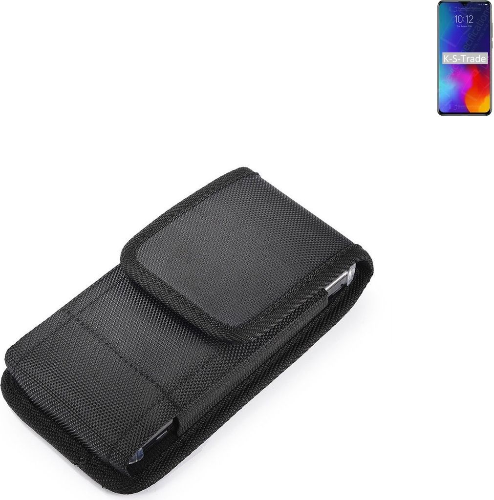 Holster Gürteltasche kompatibel mit Lenovo K10 Note Holster Gürtel Tasche wasserabweisend Handy Hülle Schutz Hülle Outdoor schwarz K-S-Trade