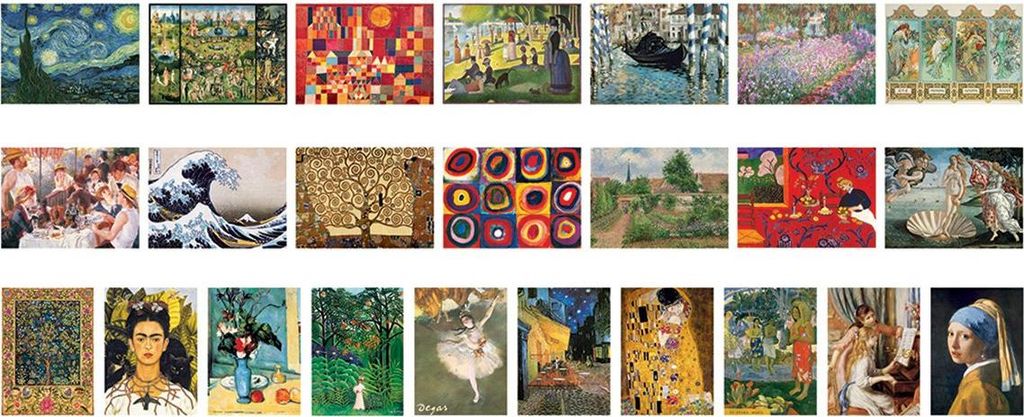 Eurographics Kunst Adventskalender Puzzle - 24x50 Teile Produktbild 