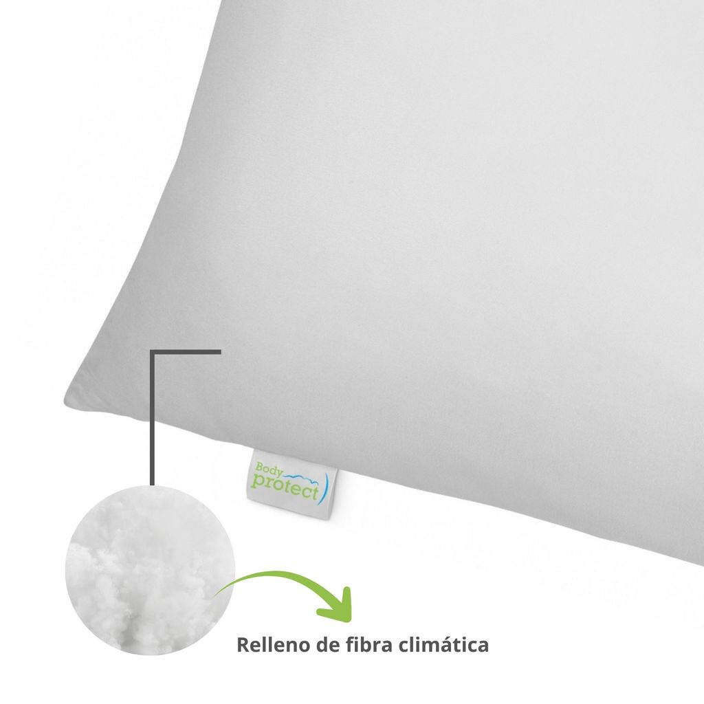 Juego de 2 almohadas, 40 x 80 cm, 100 % microfibra, aptas Imagen del producto 