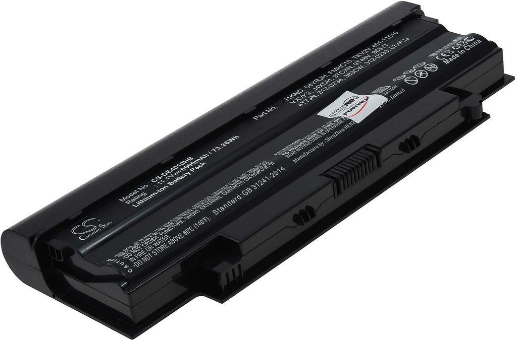Akku für Dell Typ J1KND 6600mAh