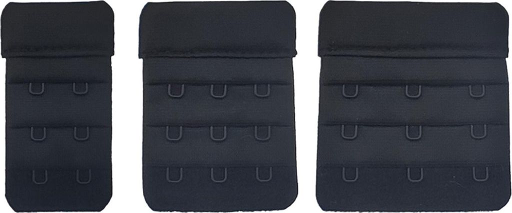 3er Set BH-Verlängerungen 3er Set 32, 45, 57 mm schwarz Produktbild 
