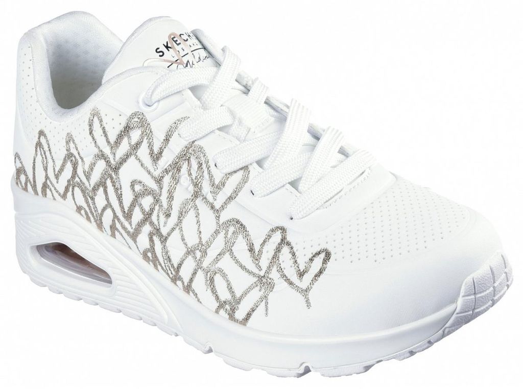 Skechers Uno Golden Heart Baskets blanc Image du produit 