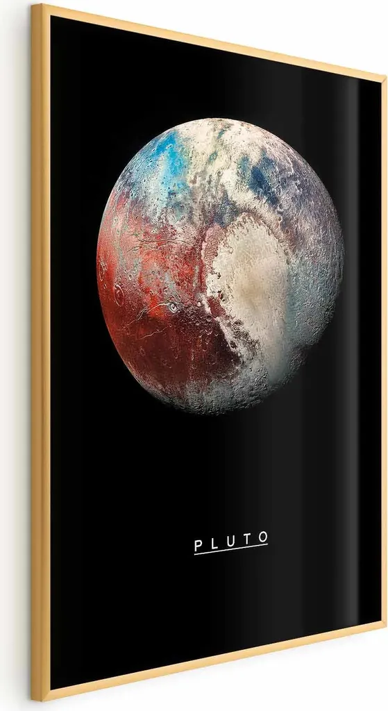 Poster Pluto 60x90 cm con Cornice Dorata Elegante | Stampa Disney Deluxe