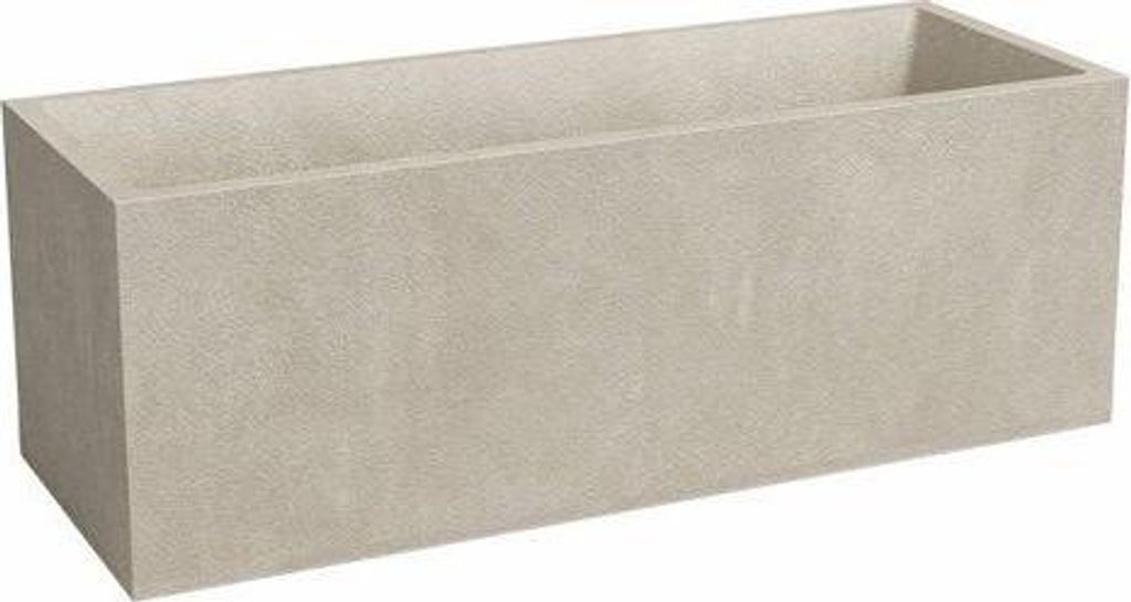Pflanzkübel – SYDNEY – Kunststoff – Creme – 100 cm – 98 l – Produktbild 