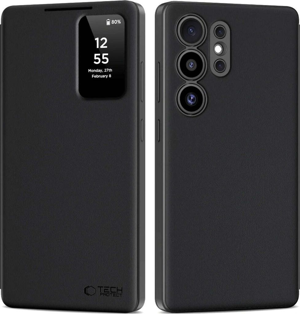 Tech-Protect Smart Plånboksfodral för Samsung Galaxy S25 Ultra - Mattsvart