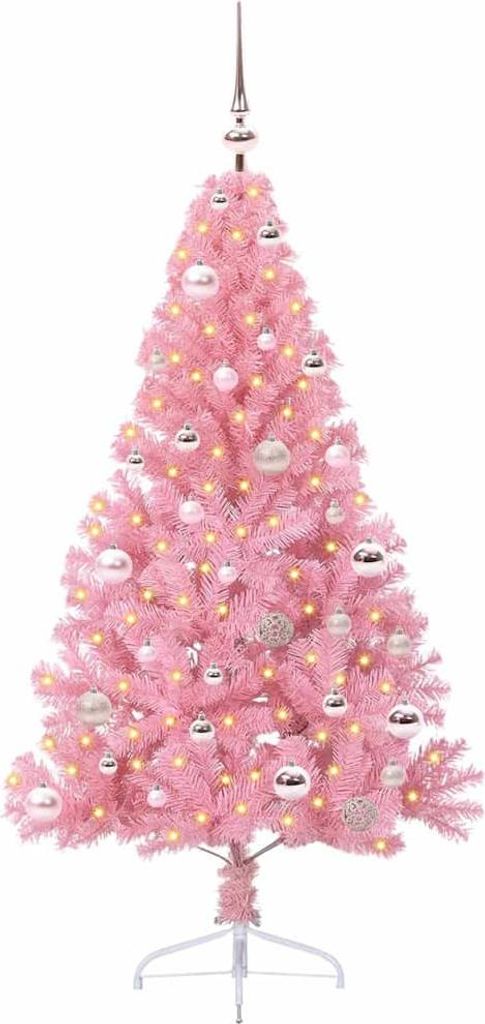 Best Möbel Künstlicher vorbeleuchteter Weihnachtsbaum Rosa 150cm PVC - Künstliche Weihnachtsbäume2026 709519