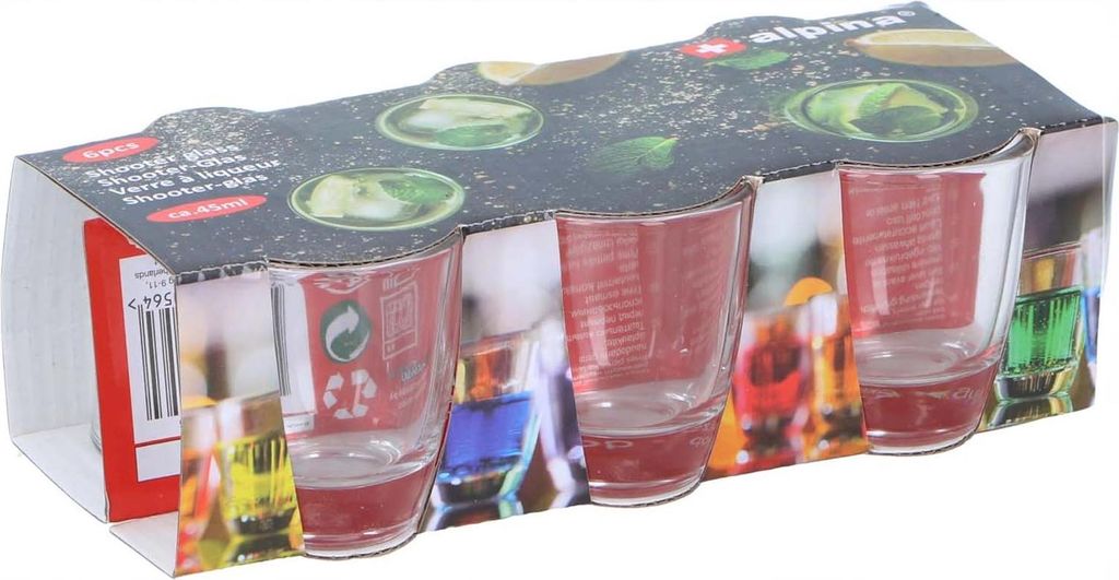 ALPINA 6ks panák sklo 45ml Obrázok produktu 