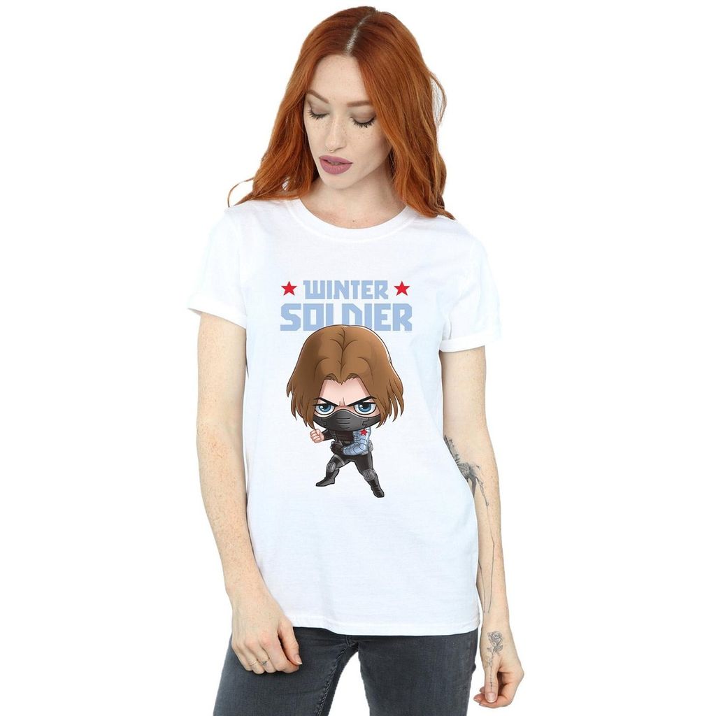 Marvel - T-Shirt für Damen BI40750 (4XL) (Weiß)