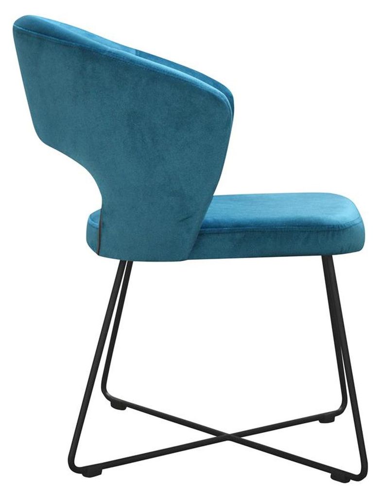 Stuhl 4x Esszimmer Polsterstuhl Fernseh Lounge Club Textil Sitz Sessel Set Neu