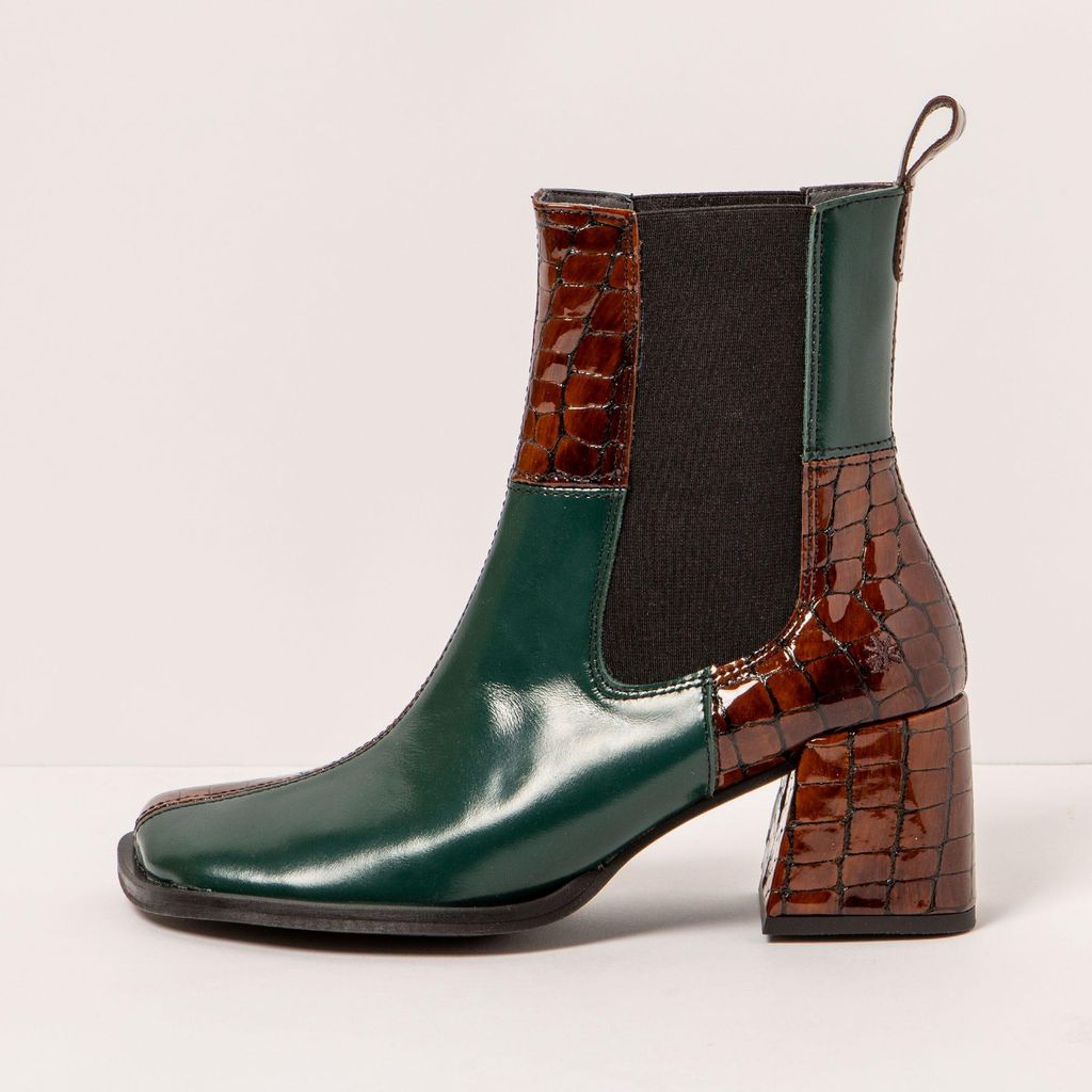 Art Stiefeletten Damen 1707 NAPPA SHINNY JUNGLE-CUERO/ VERONA Bunt