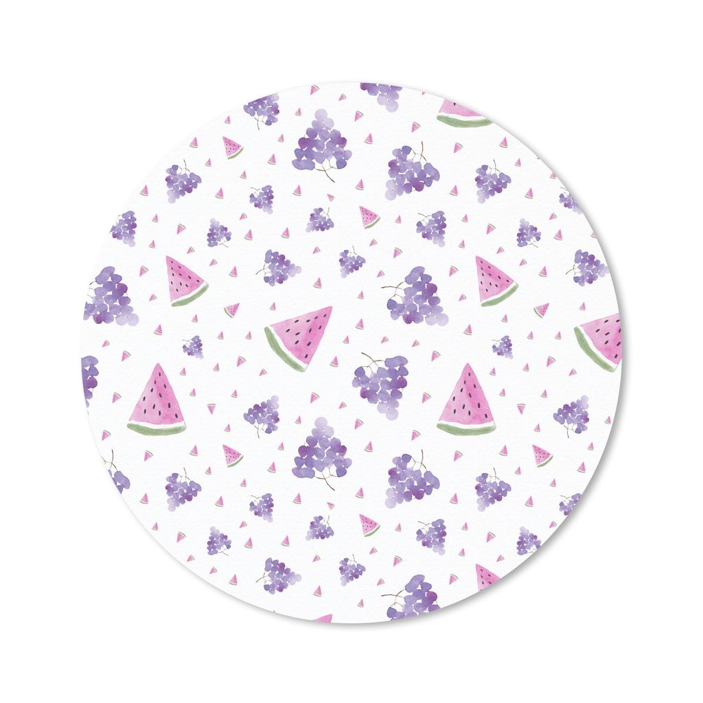 MuchoWow® Mauspad Mousepad Weintrauben - Wassermelone - Produktbild 
