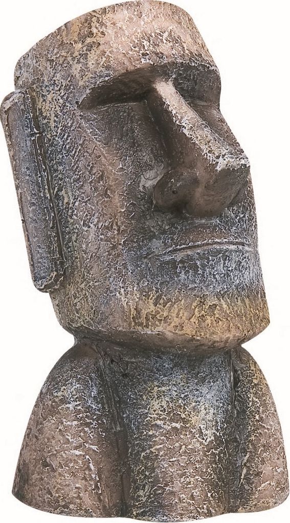 Flamingo Moai Statue Aquariendekoration, Maße 4,5 x 5 x 9 Produktbild 