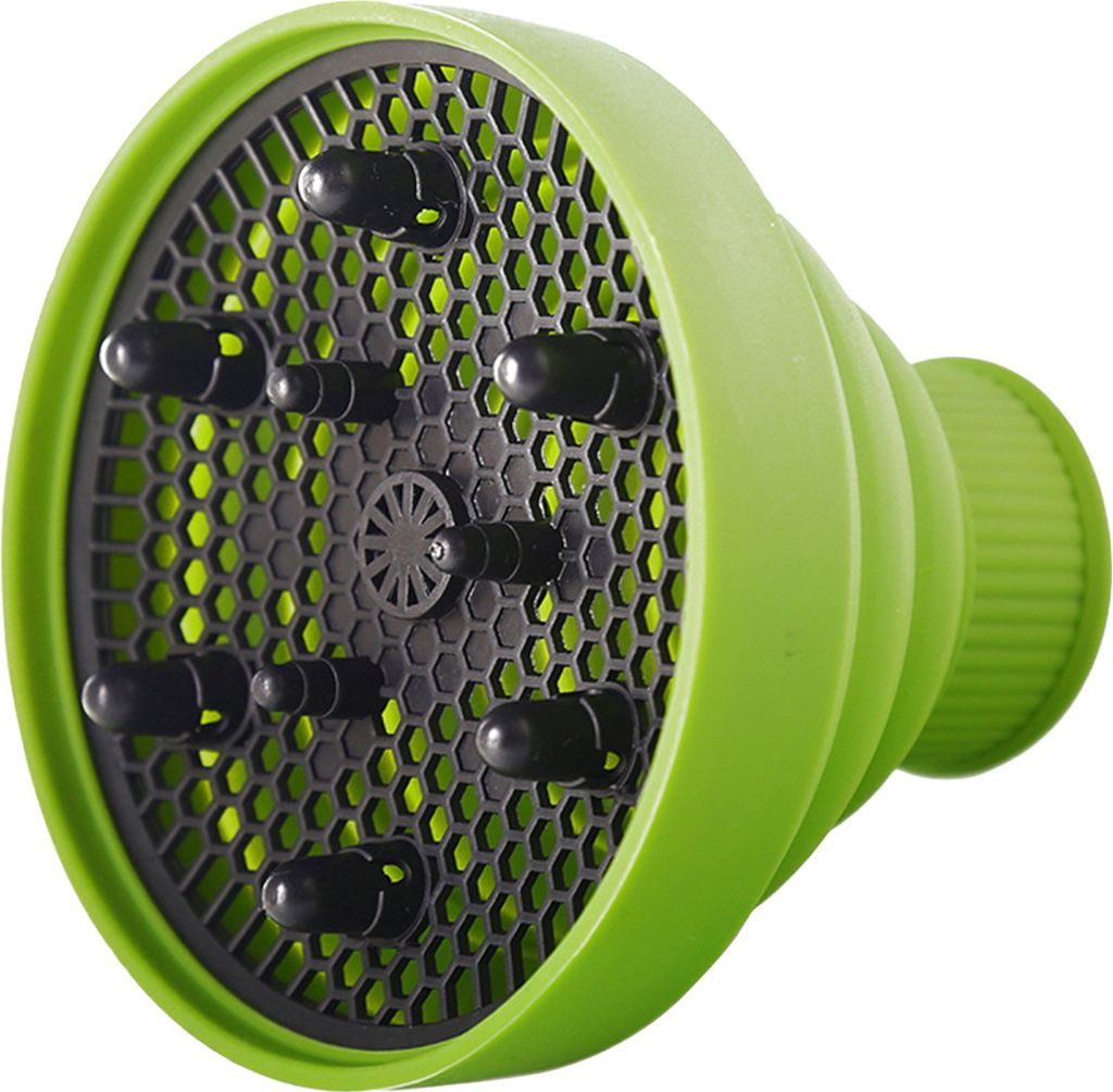Haartrocknerhaube, zusammenklappbarer Haartrockner-Diffusor-Aufsatz, Wärmeableitungs-Silikon-Diffusor für lockiges Haar, universelle Passform, 1,...