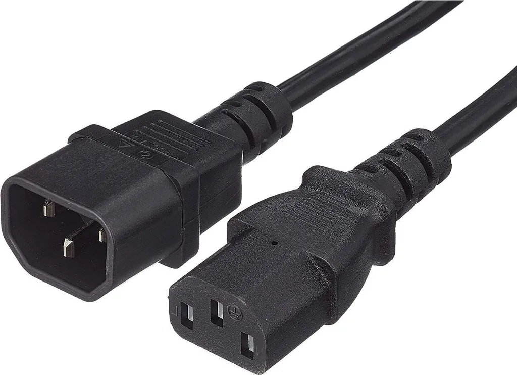 Cavo Prolunga Alimentazione 5m PremiumCord | IEC 320 C13-C14 Nero
