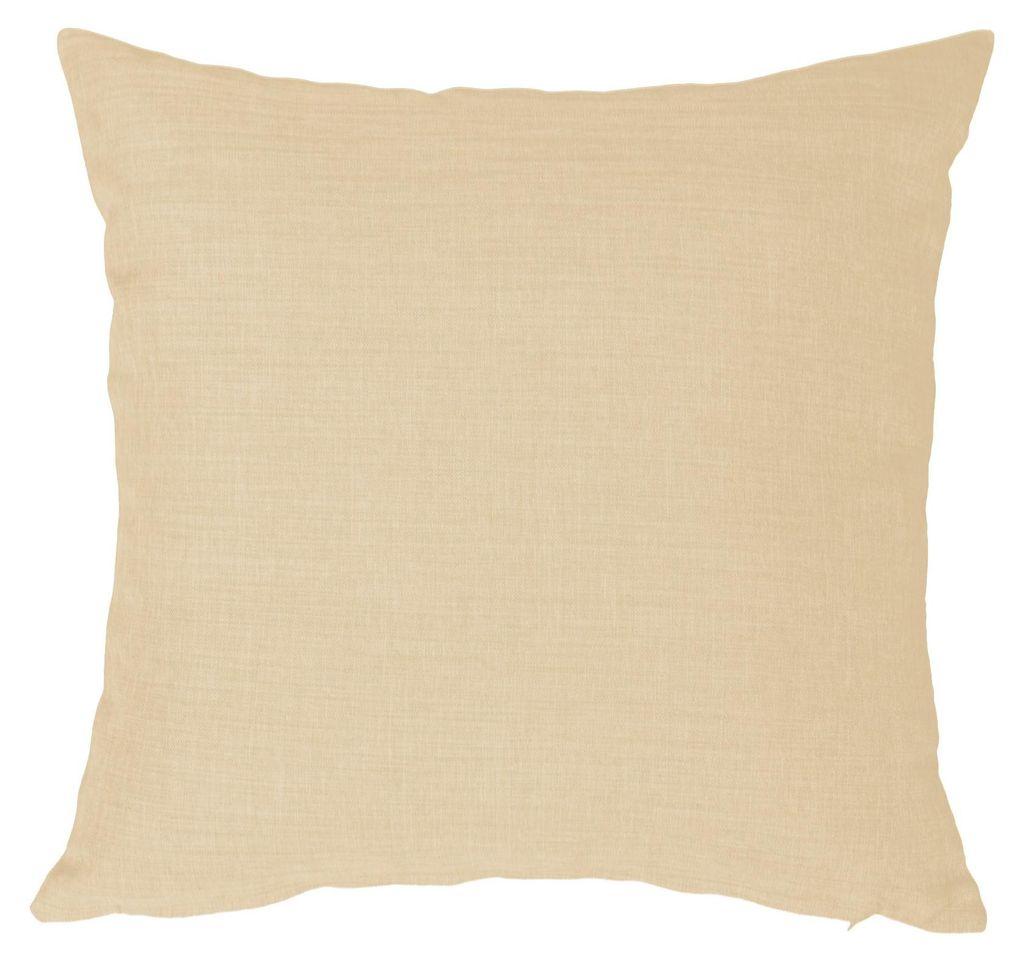 Kissenbezug 40x40 cm champagner Struktur Leinenoptik Kissenhülle für Dekokissen