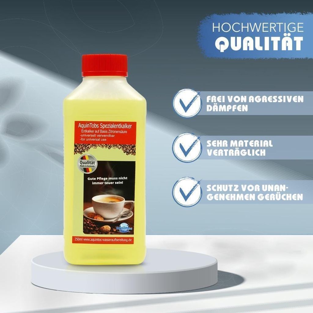 AquinTobs Entkalker 1000 ml passend für DeLonghi EcoDecalk Produktbild 2