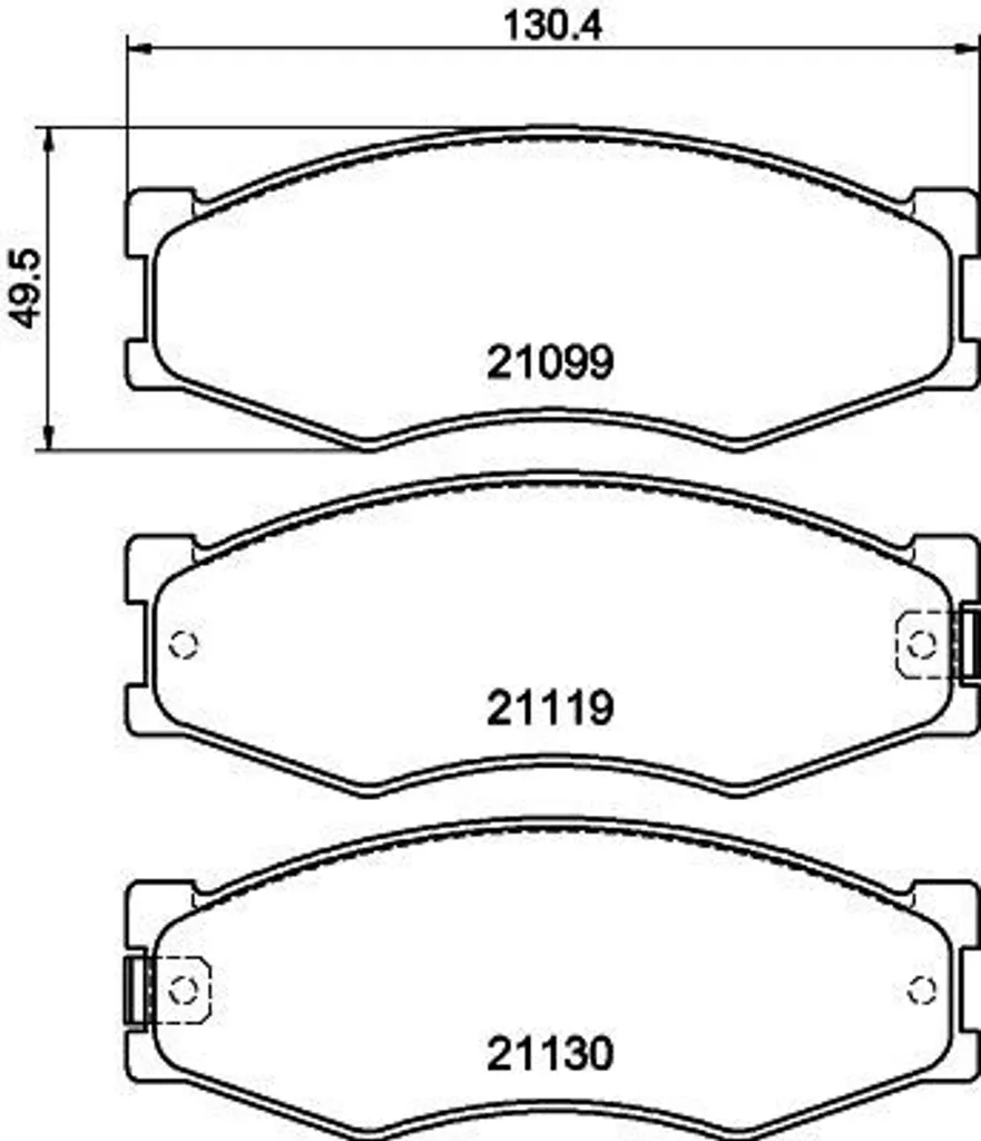 Pare-chocs pour Pick-up D21 HELLA 8DB 355 005-621 - Idéal Rénovation OE