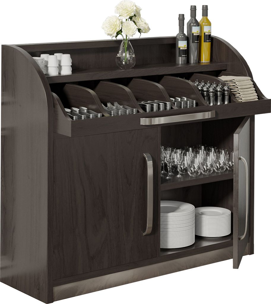 LEA | Besteckschrank | B110cm x H105 | Wenge-Schwarz | Produktbild 
