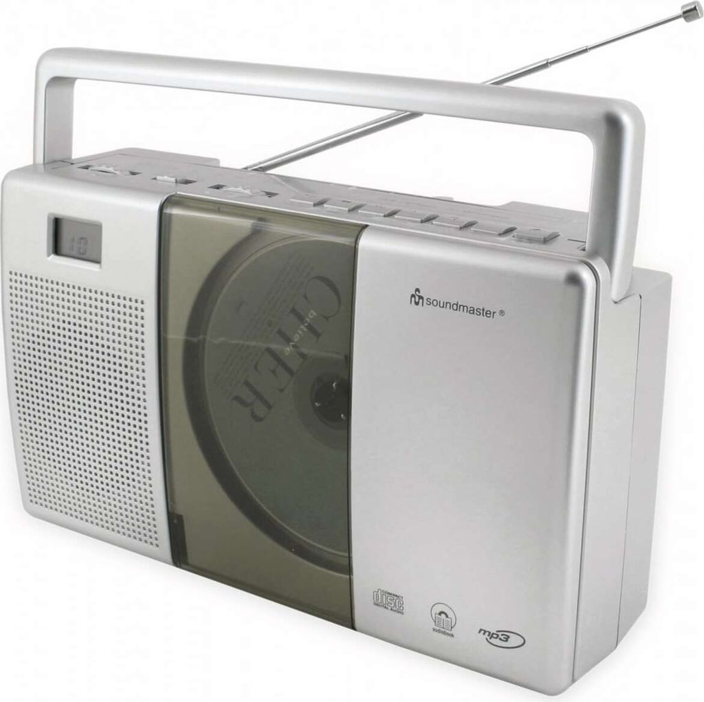 Soundmaster RCD1185 Mobiles Radio Silber UKW mit CD Produktbild 