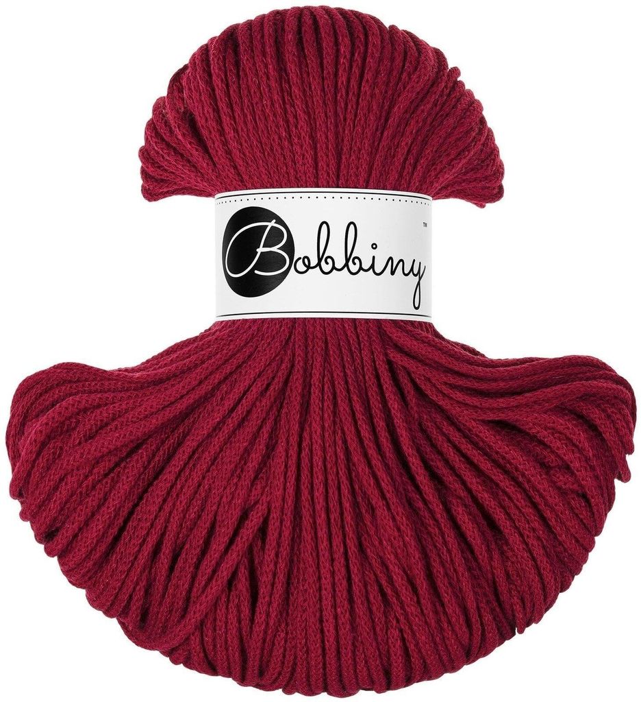 Bobbiny Junior 3 mm 100 m Red Velvet Šňůra Obrázek produktu 
