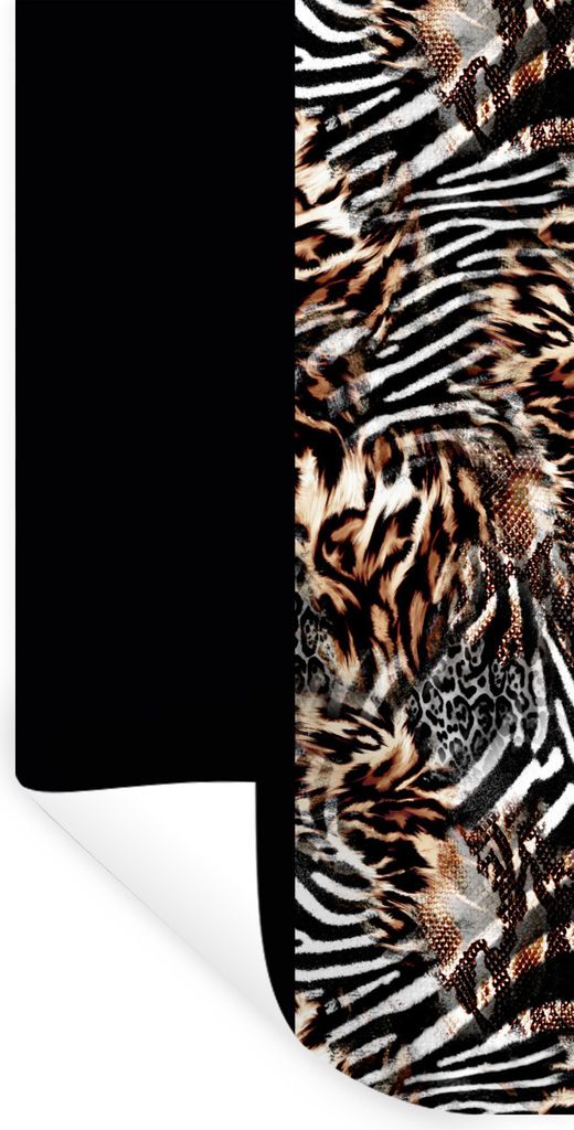 MuchoWow Wandtattoo Wandsticker Wandaufkleber Mantel - Design - Tiere 60x120 cm Selbstklebend und Repositionierbar - Selbstklebend - Fototapeten