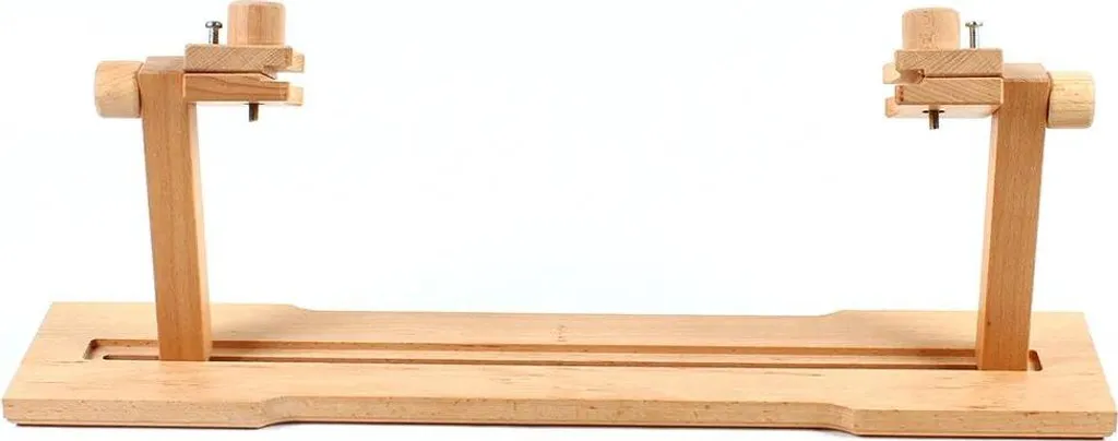 Support pour cadre à broder en bois rotatif à 360° pour point de croix
