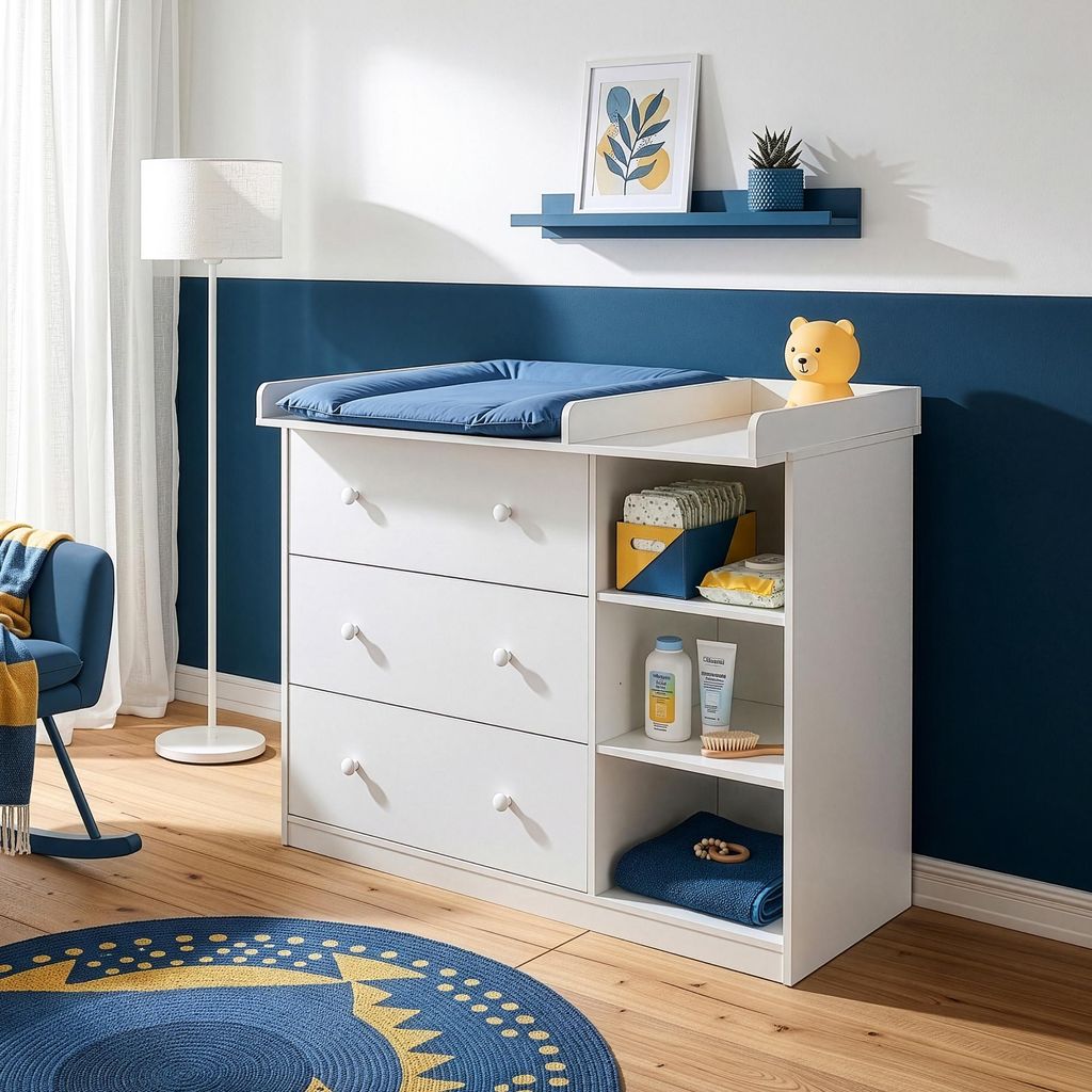 Mesa cambiadora "Beldinupp" con cambiador desmontable, Imagen del producto 