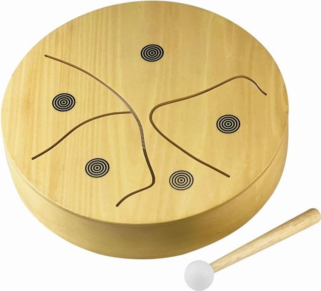Zabawka Montessori instrument muzyczny bębenek drewniany, Zdjęcie produktu 