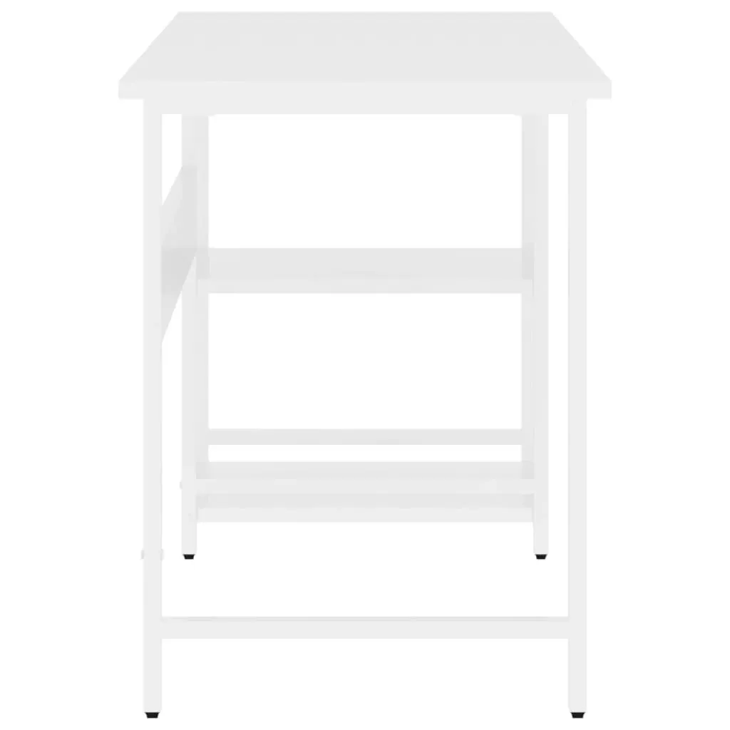 Scrivania Bambini e Ragazzi Bianca 105x55x72 cm | Sicura e Resistente - 4
