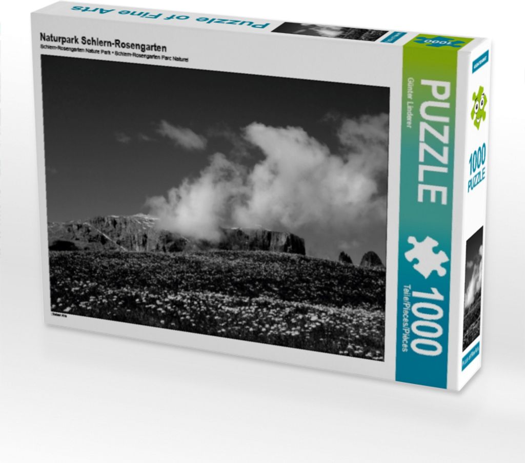 Calvendo Naturpark Schlern-Rosengarten 1000 Teile Puzzle quer 640x480mm, Linderer Günter; 7416042