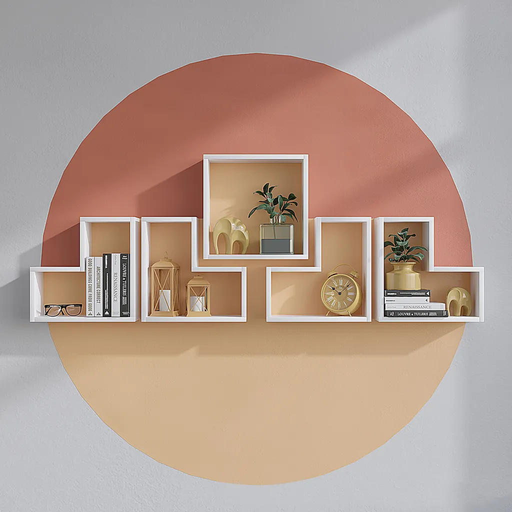 Étagère murale Elitra blanche 180 cm de hauteur structure fine et robuste - 2