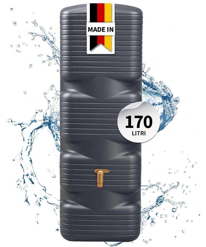 4rain QUADRO serbatoio a parete 170 L, grigio grafite Immagine del prodotto  Immagine generata dall'IA