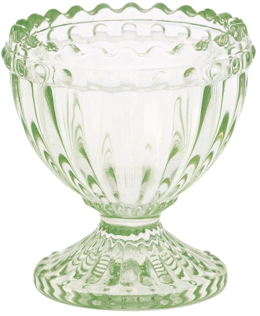 Greengate Glas Eierbecher ALICE PALE GREEN Grün Everyday Geschirr