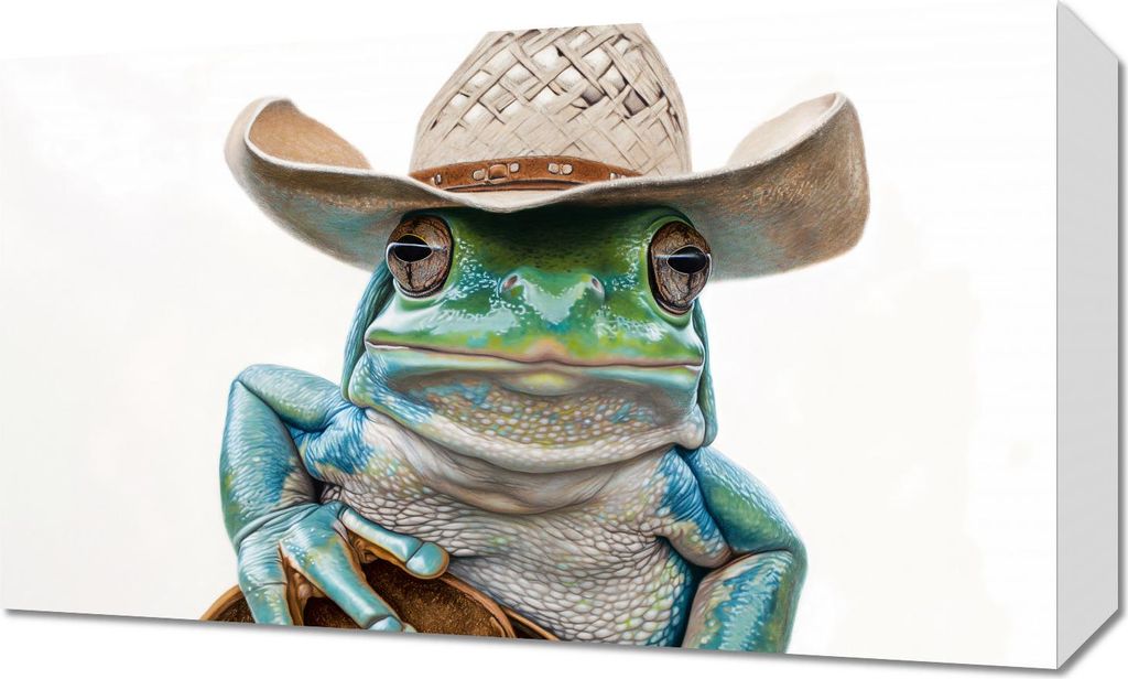Bild 50x30cm Cowboy aus dem Sumpf